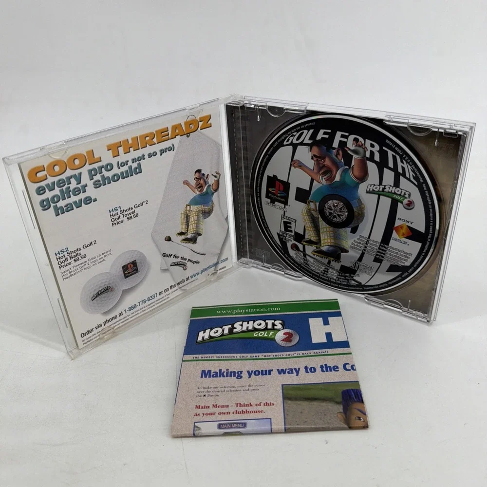 Hot Shots Golf 2 (PlayStation 1 PS1, 2000) CIB Complete Black Label